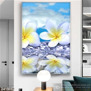 Tranh hoa lá Sứ đẹp nghệ thuật