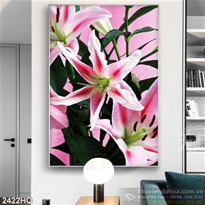 Tranh hoa Ly nghệ thuật độc đáo