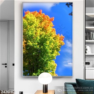 Tranh hoa lá mùa thu độc đáo