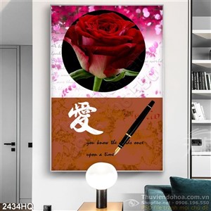 Tranh hoa hồng treo tường đẹp