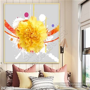 Tranh hoa Cẩm chướng đẹp độc đáo