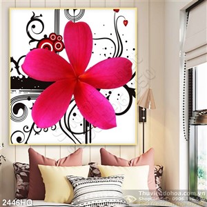 Tranh hoa sứ dán tường đẹp