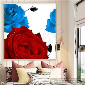 Tranh hoa hồng đẹp độc đáo