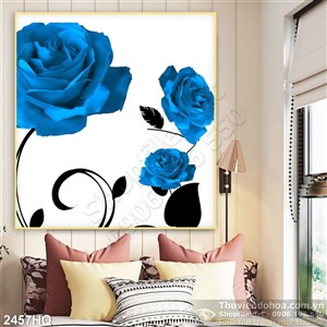 Tranh hoa hồng đẹp treo tường phòng ngủ