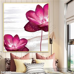 Tranh hoa tulip treo tường đẹp