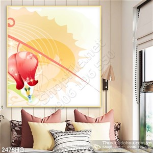 Tranh hoa lá treo tường đẹp