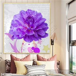 Tranh hoa lá trang trí treo tường đẹp