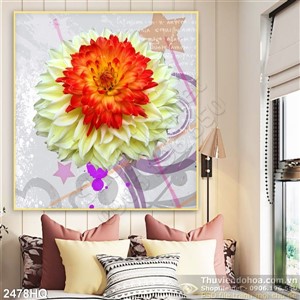 Tranh hoa lá treo tường đẹp