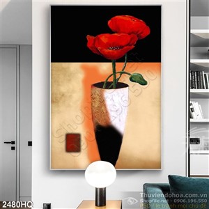 Tranh hoa hiện đại trang trí đẹp