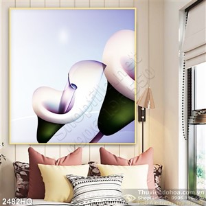 Tranh hoa lá treo tường đẹp