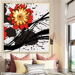 Tranh hoa Cúc đẹp treo tường