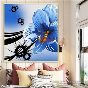 Tranh hoa lá treo tường đẹp