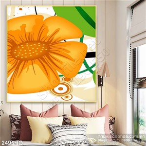 Tranh hoa lá trang trí treo tường đẹp