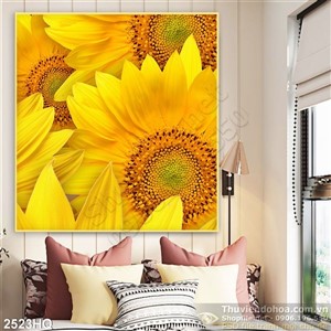 Tranh hoa lá nghệ thuật đẹp