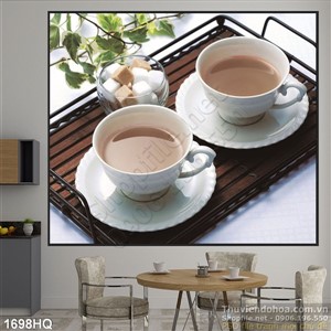 Tranh hoa trang trí bếp