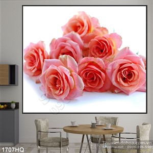 Tranh hoa hồng trang trí nghệ thuật