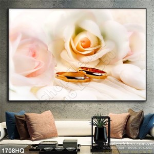 Tranh hoa hồng đẹp dán tường