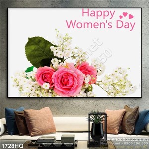 Tranh hoa hoồng 20/10 đẹp