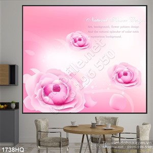 Tranh hoa hồng trang trí đẹp