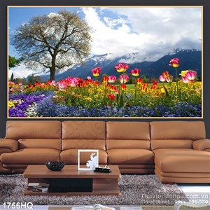 Tranh hoa lá Châu Âu treo tường