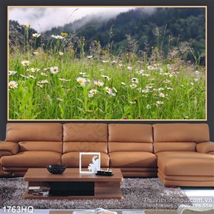 Tranh hoa lá trang trí phòng ngủ