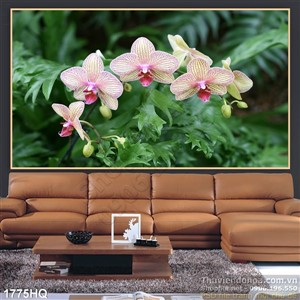 Tranh hoa lan nghệ thuật đẹp