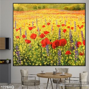 Tranh cánh đồng hoa Châu ÂU