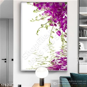 Tranh hoa lan trang trí đẹp