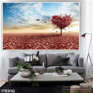 Tranh hoa lá Valentine