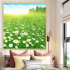 Tranh hoa Cúc treo tường đẹp