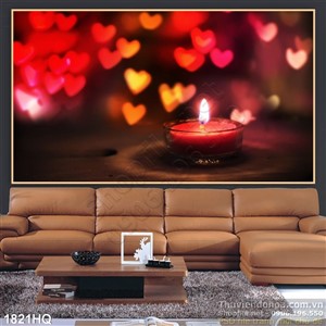 Tranh hoa Valentine đẹp