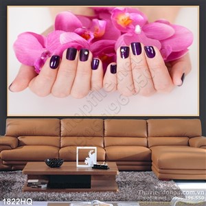 Tranh hoa lan trang trí dán tường đẹp