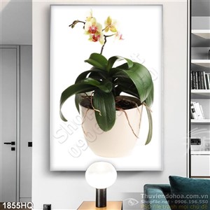 Tranh hoa Lan nghệ thuật độc đáo