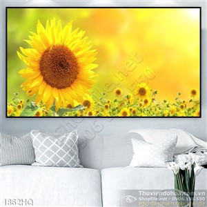Tranh hoa hướng dương trang trí tường đẹp