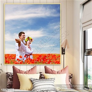 Tranh cánh đòng hoa Colico độc đáo