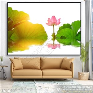 Tranh hoa Sen trang trí tường