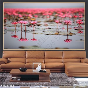 Tranh hoa Súng đẹp độc đáo