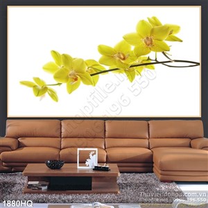 Tranh hoa Lan trang trí treo tường đẹp