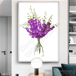 Tranh hoa Lan đẹp độc đáo