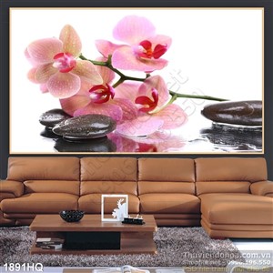 Tranh hoa lá Spa đẹp
