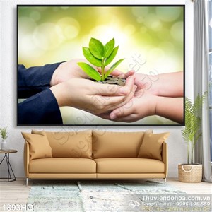 Tranh hoa lá thế giới xanh