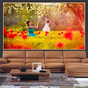 Tranh hoa Mỹ Nhân treo tường đẹp