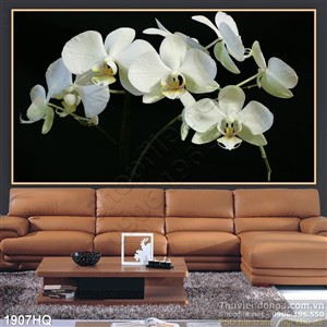 Tranh hoa Lan trang trí đẹp