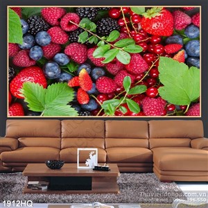 Tranh hoa trang trí bếp