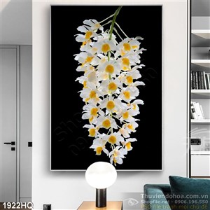 Tranh hoa lan đẹp đọc đáo