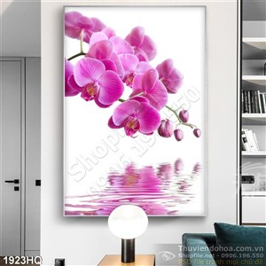 Tranh hoa Lan trang trí đẹp