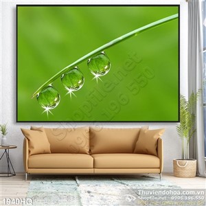 Tranh hoa lá treo tường phòng khách