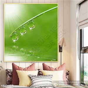 Tranh hoa lá nghệ thuật đẹp