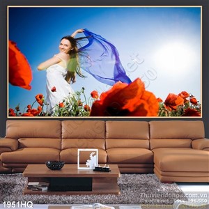 Tranh hoa Mỹ Nhân đẹp