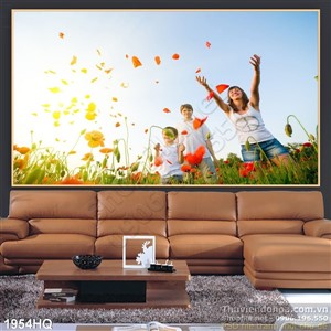 Tranh cánh đồng hoa Mỹ Nhân treo tường